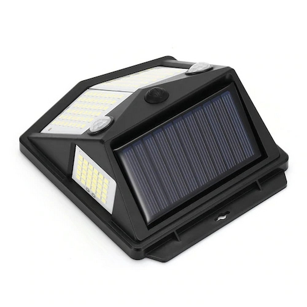 2 Pack 160 LED 4 Side Outdoor Solar Powered Motion Sensor Lights Wall Lamps