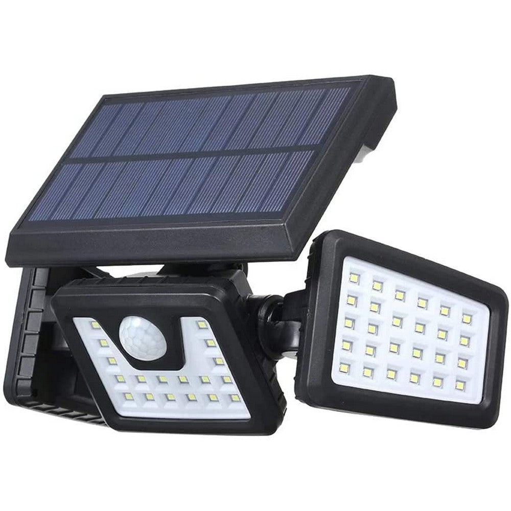 74LED IP65 Waterproof 3 Heads Spotlights Motion Sensor Solar Powered Lights