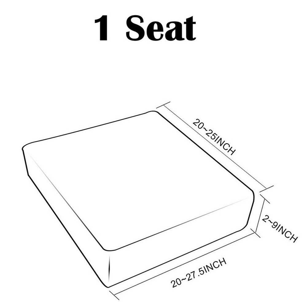 For 1 Seater Elastic Water Repellent Sofa Seat Cushion Cover Furniture Couch Seat Slipcover Protectors