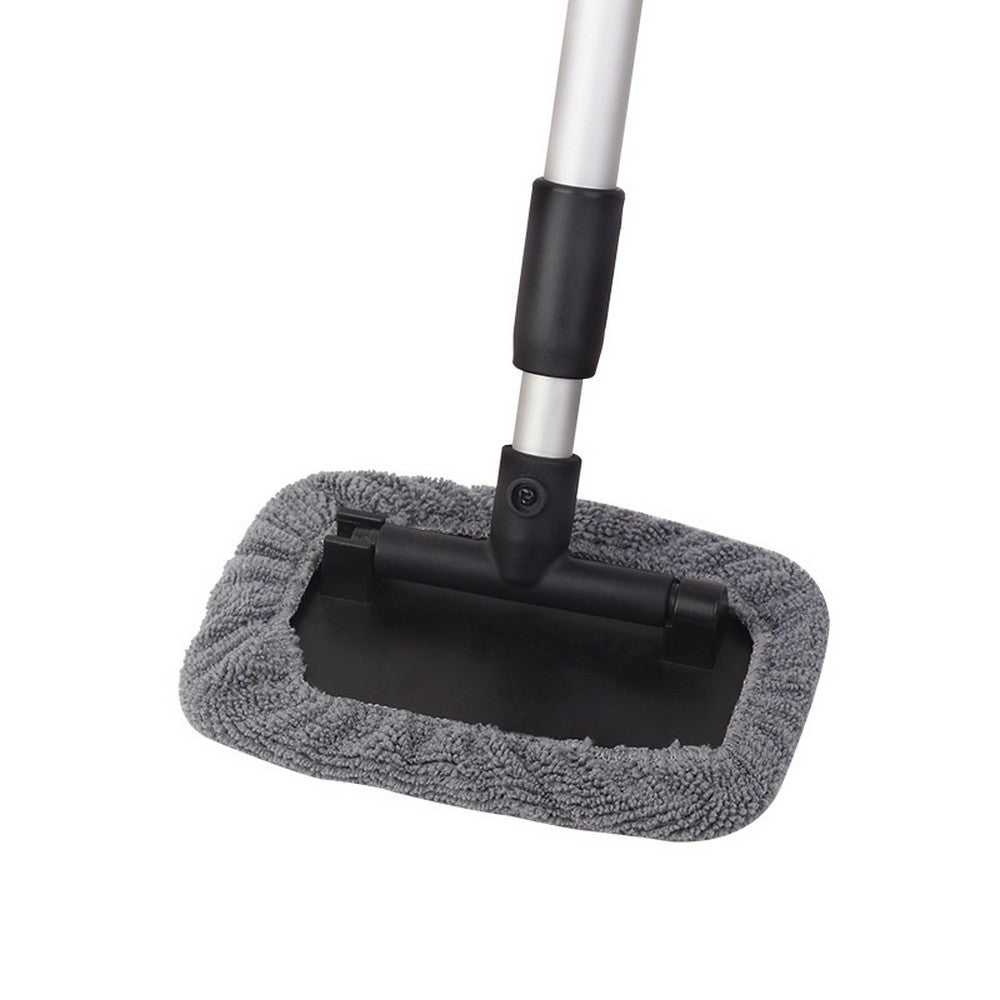 2 X Car Windshield Glass Cleaning Tools Car Window Wiper Cleaning Cloth with Extendable Handle