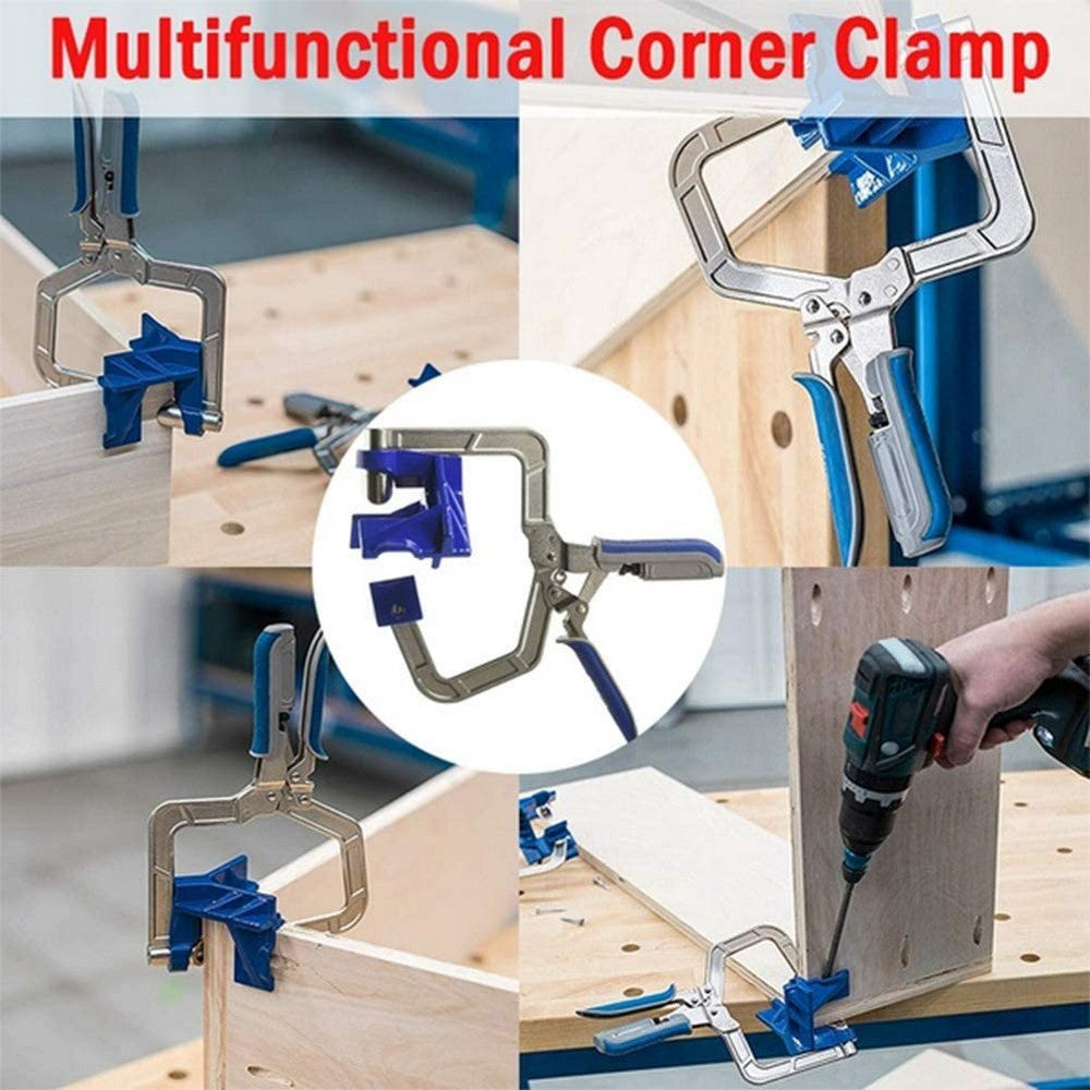 90 Degrees Auto Adjustable Corner Clamp DIY Woodworking Tool Right Angle Clamp