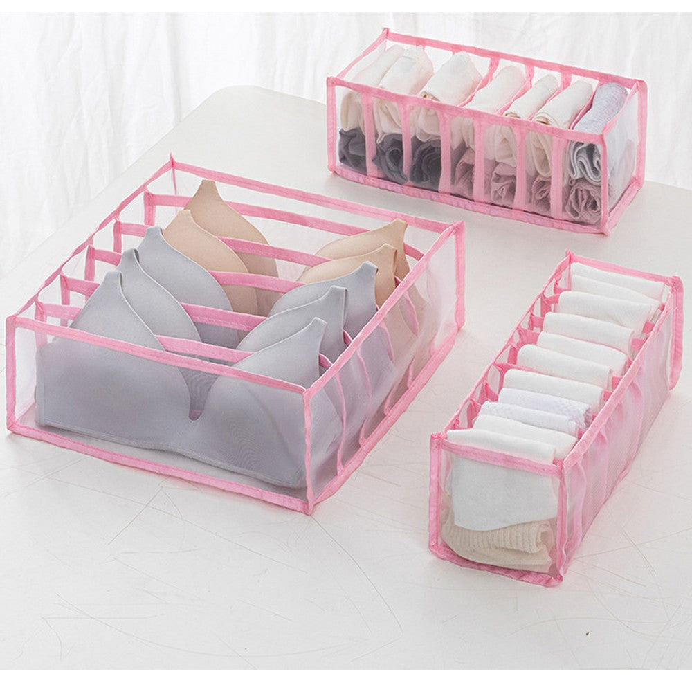 3PCS Underwear Organizer Drawer Dividers Set for Underwear Bra Clothes