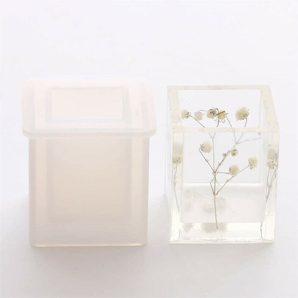 4 X DIY Resin Crafts Pen Holder Mould Silicone Mold