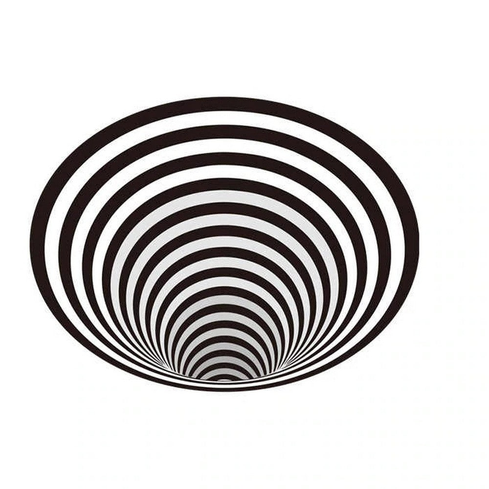 3D Optical Vortex Illusion Carpet Round Rug