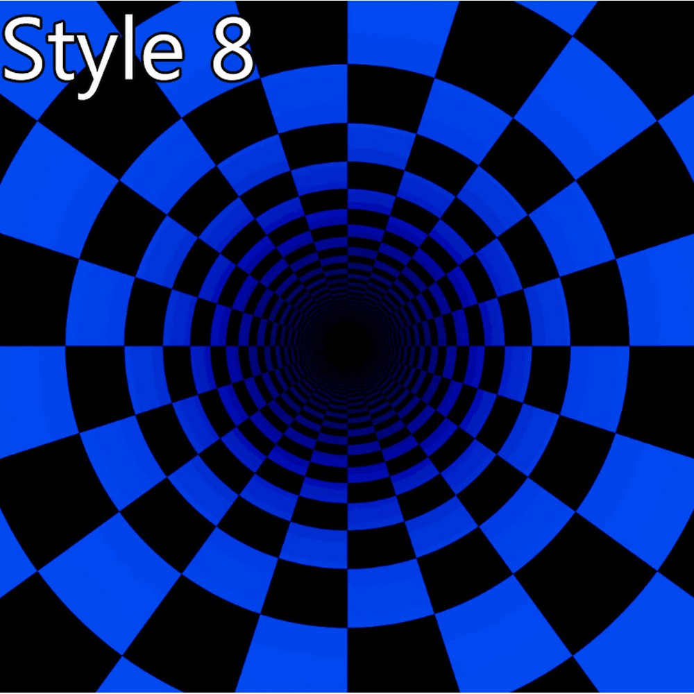 3D Optical Vortex Illusion Carpet Rectangle Rug