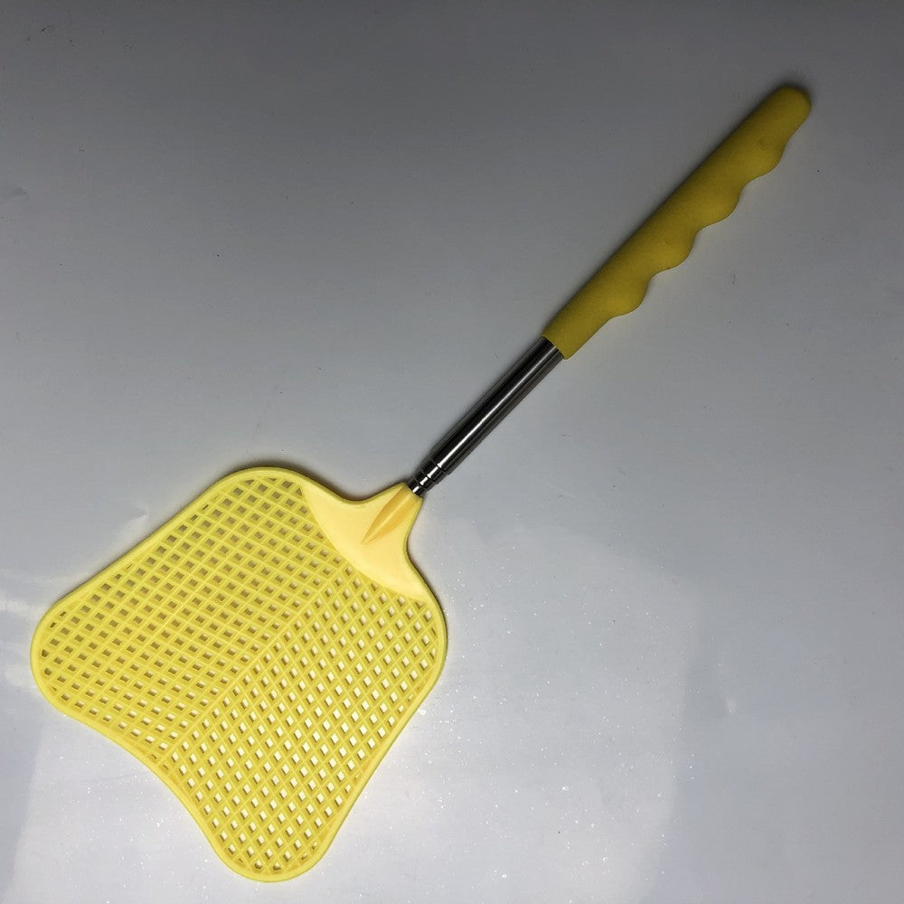 10 Pack Manual Telescopic Fly Swatter Flyswatter with Extendable Stainless Steel Pole
