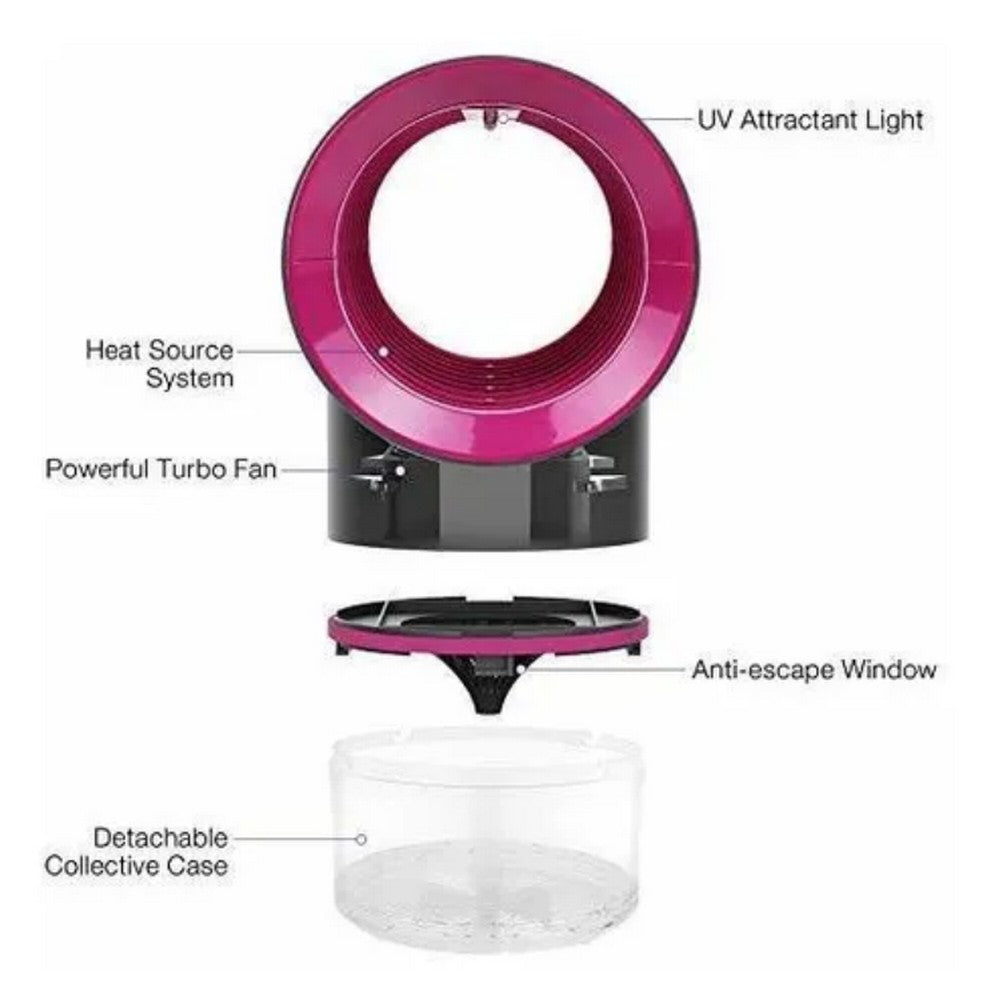 USB Portable Mosquito Killer Lamps with Transparent Container