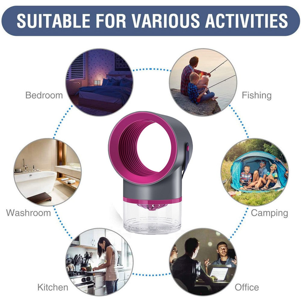 USB Portable Mosquito Killer Lamps with Transparent Container