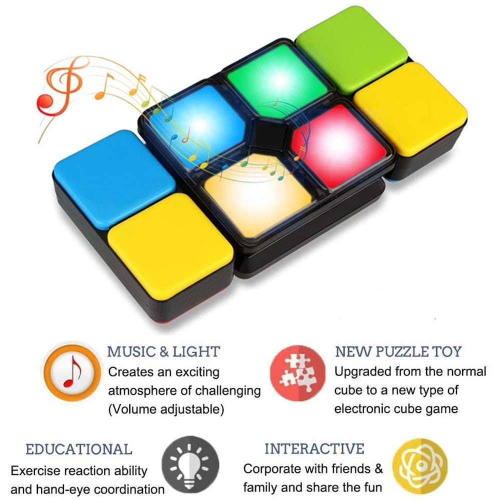 Flashing Cube Puzzle Cube Game Musical Magic Cube Adults Puzzle