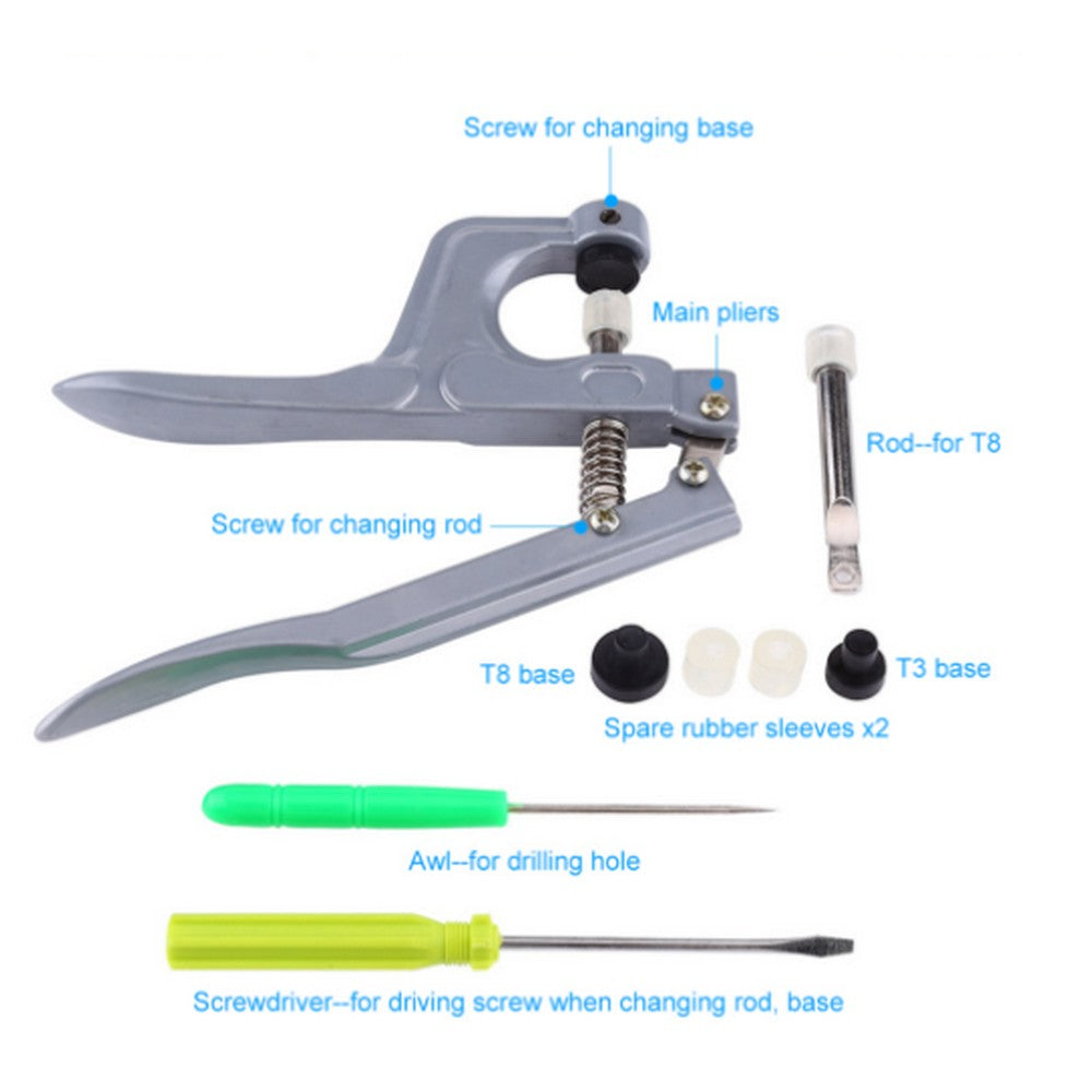 350 Pieces DIY Plastic Snap Button Set with Tools Kit