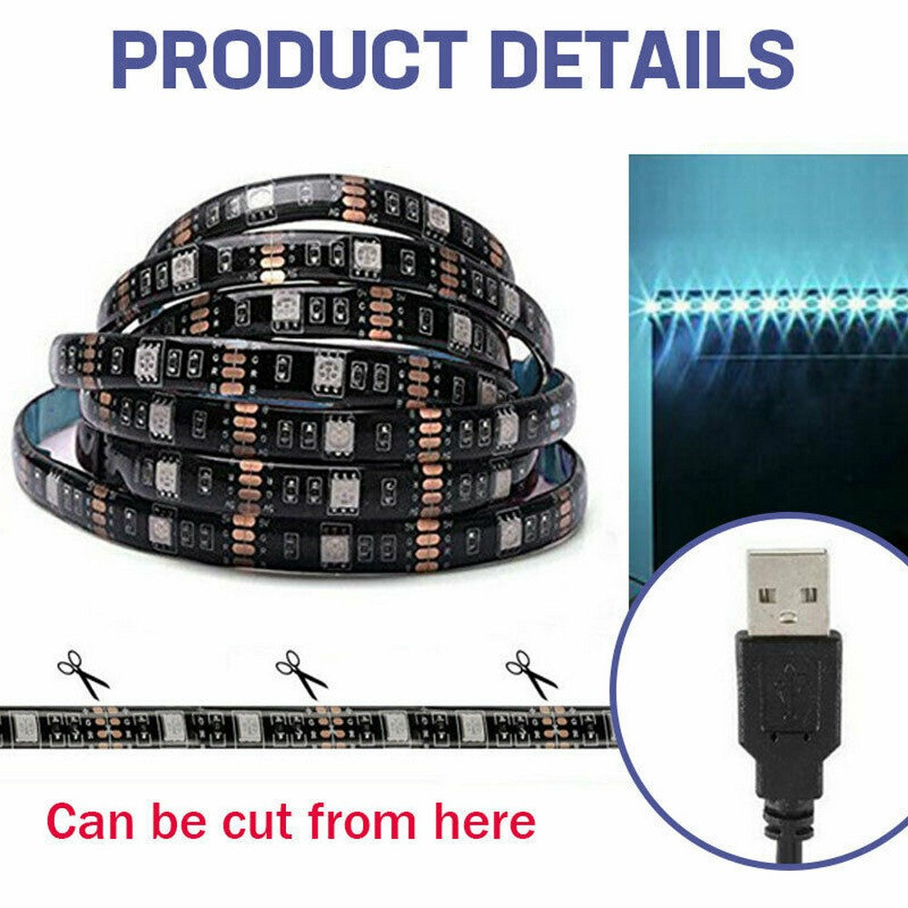 4 X App Control RGB Waterproof Smart Bluetooth LED Strip Lights
