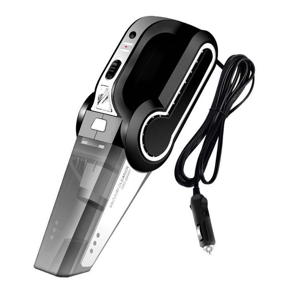 4 In 1 Car Wired Handheld Vacuum Cleaner Tires Inflator Tire Pressure Measurement Air Pump LED Light