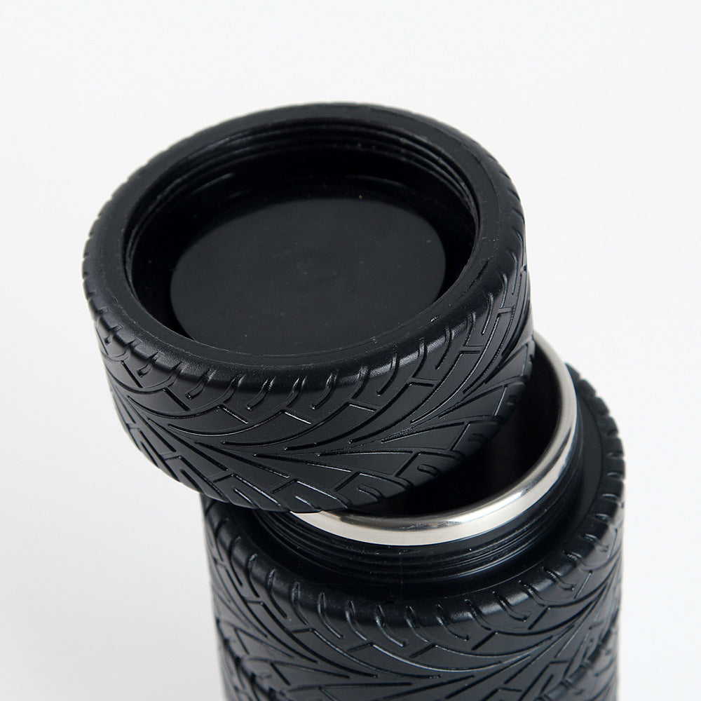 2 Pack 300ML Tyre Cup Coffee Mug Stainless Steel Tire Interior Durable Drinking Bottle for Car Lover