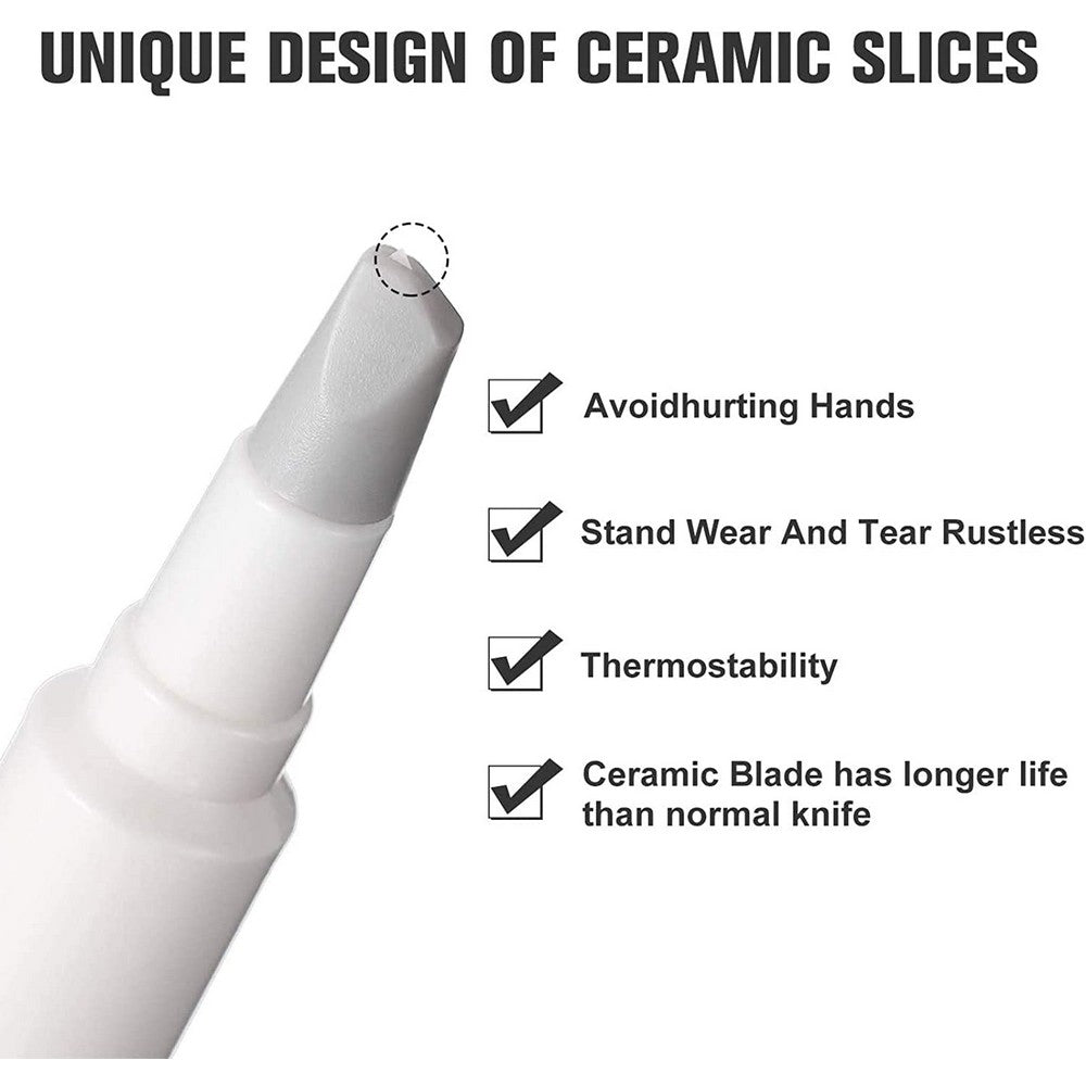 4 X Pen Shape Ceramic Blade Paper Cutter DIY Tool with Safety Cap