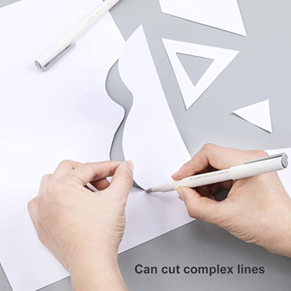 4 X Pen Shape Ceramic Blade Paper Cutter DIY Tool with Safety Cap