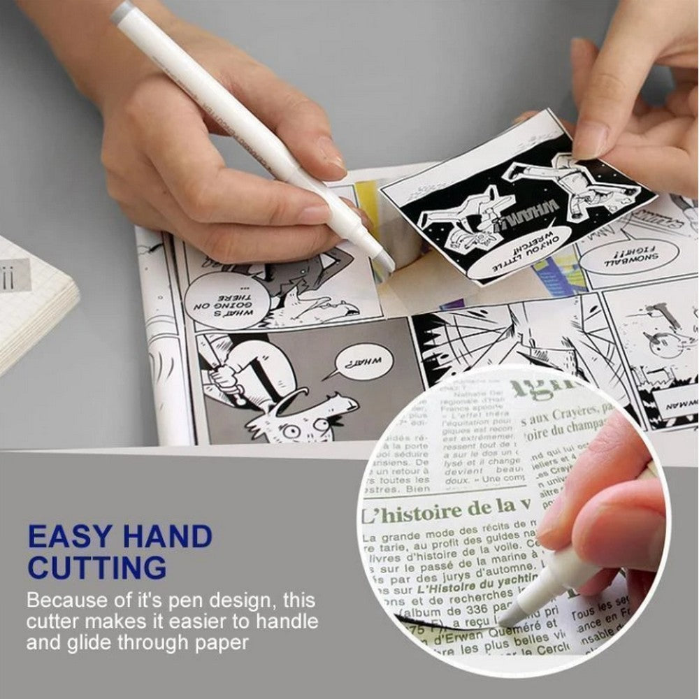 4 X Pen Shape Ceramic Blade Paper Cutter DIY Tool with Safety Cap
