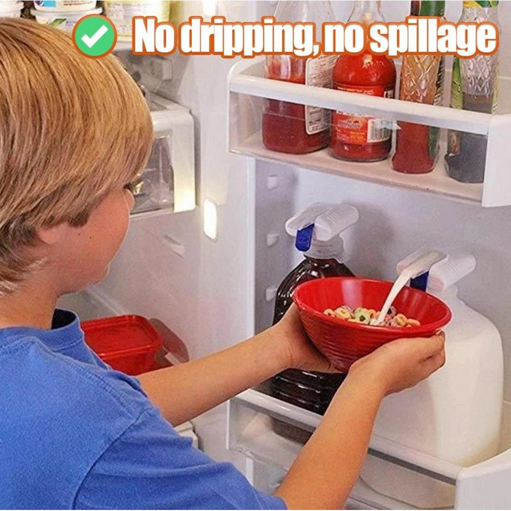 2 X Automatic Water Pump Beverage Dispenser Liquid Press Pump with Straw