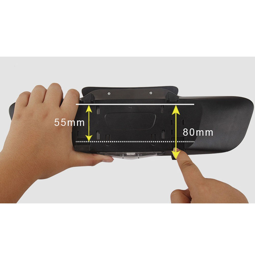 3 In 1 Car Rear View Mirror Wide Angle Safety Double Rearview Mirrors Anti Glare Blue Mirror with Photo Frame Double Mirrors for Viewing Child Kids Baby