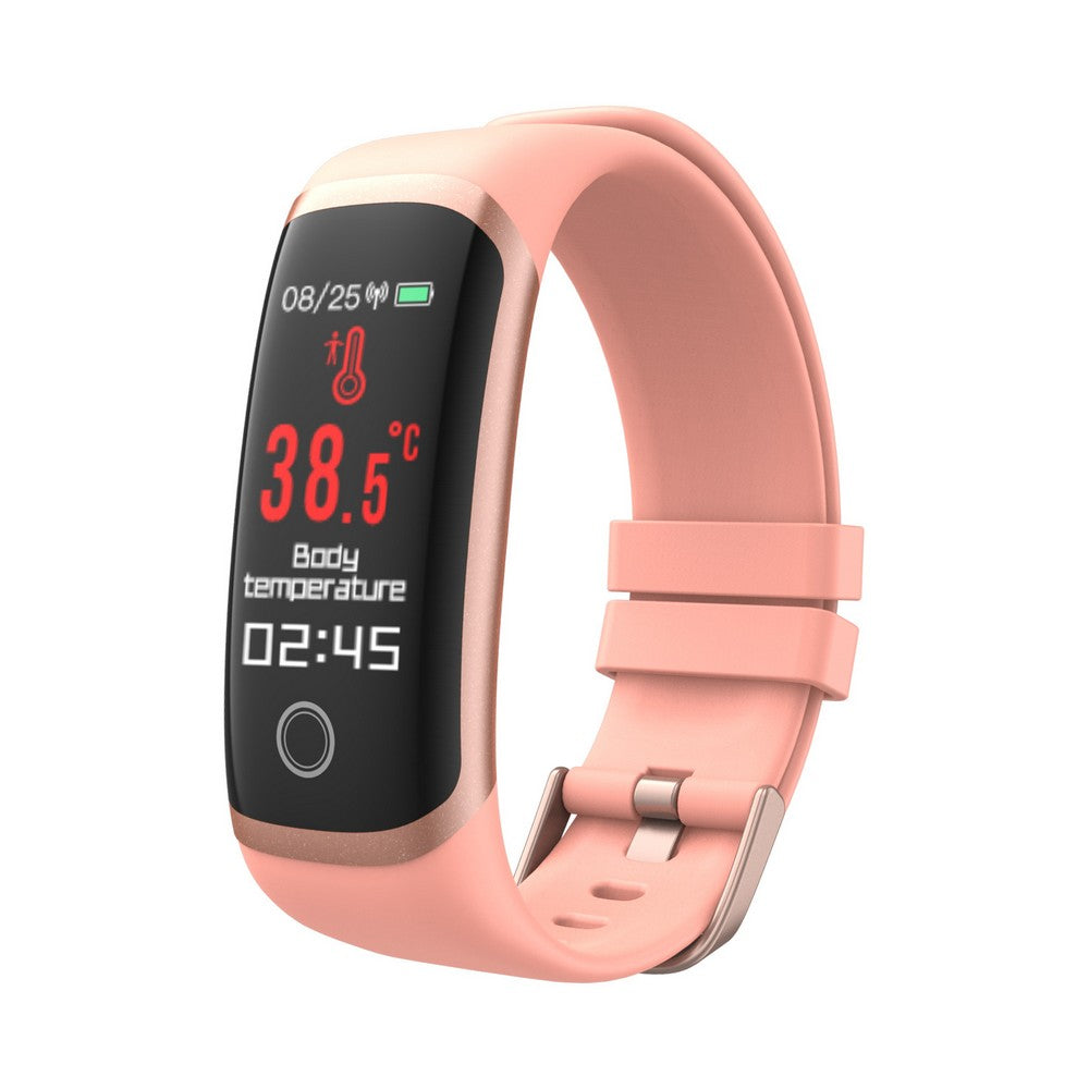 T4 Body Temperature Bracelet Blood Pressure Smart Watch Heart Rate Monitor Fitness Tracker for Men and Women