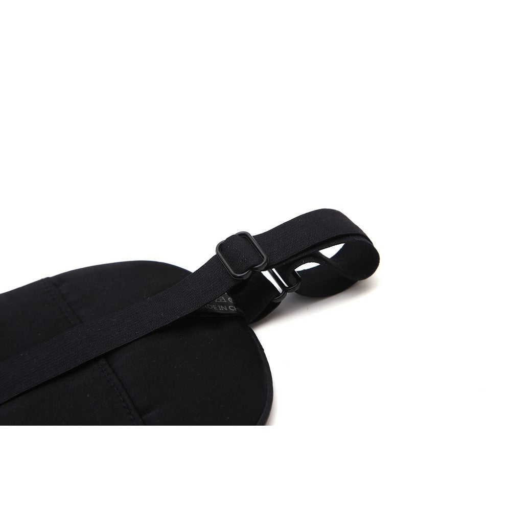 2 Pack Adjustable Super Smooth Blindfold Silk Sleep Eye Mask with Bag Black and Navy