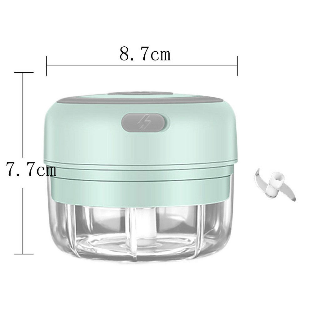 5 Pieces Electric Rechargeable Mini Garlic Chopper Kitchen Meat Chopper Food Blender