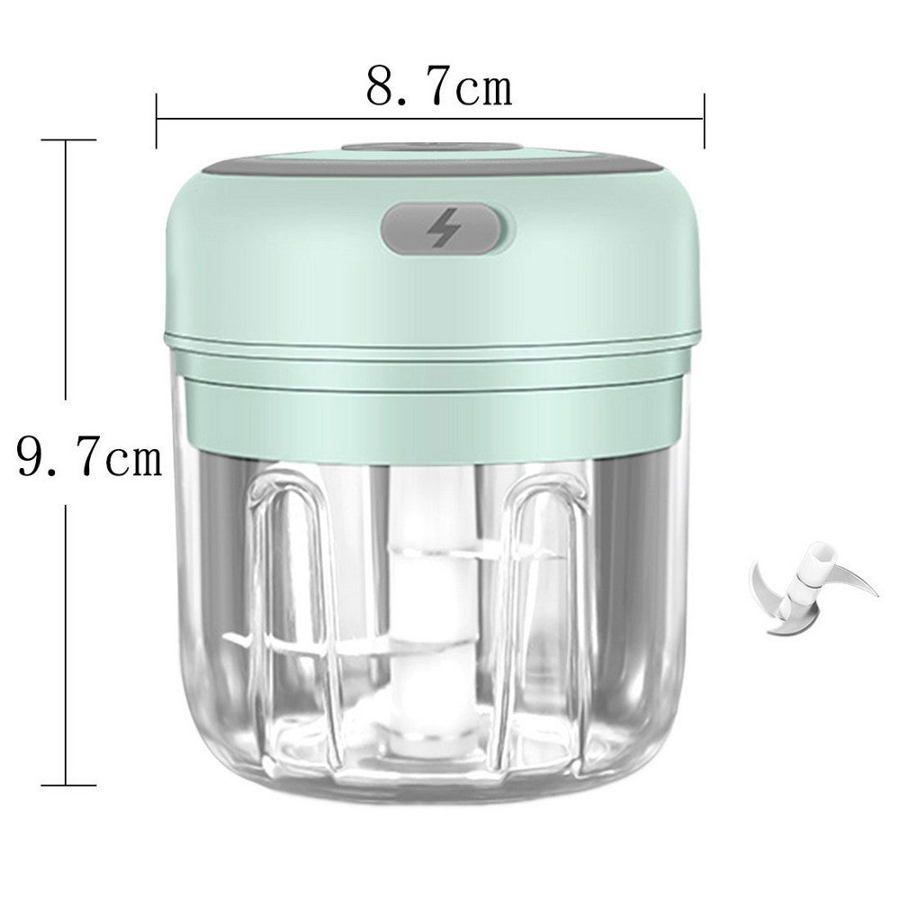 5 Pieces Electric Rechargeable Mini Garlic Chopper Kitchen Meat Chopper Food Blender