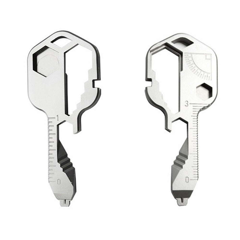 4 Pack 24 In 1 Multifunctional Key Tool Screwdriver Bottle Opener Measuring Wrench Box Cutter Bit Driver