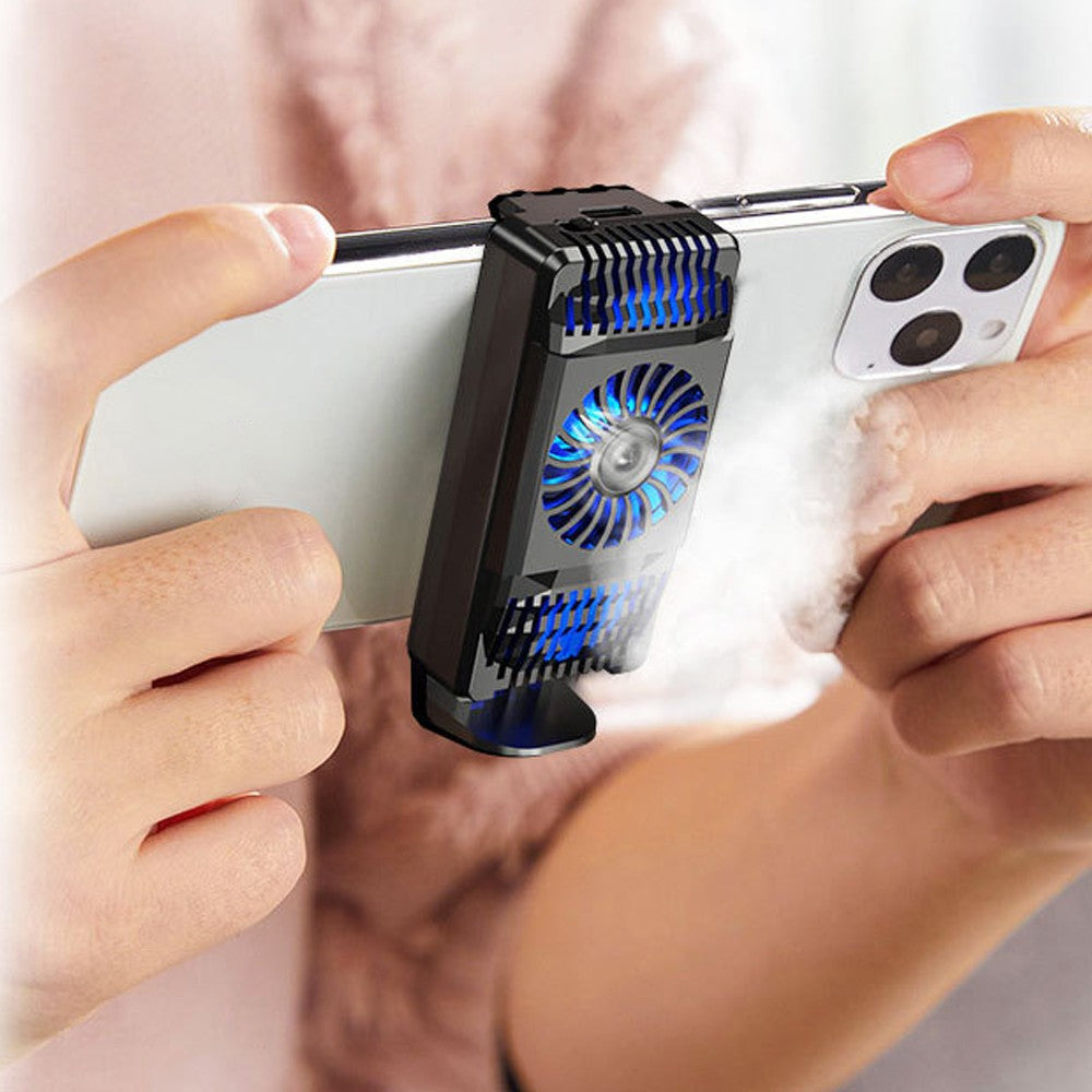 Lightweight Cell Phone Cooler Semiconductor Refrigeration Phone Cooling Fan Heat Sink Phone Radiator for Playing Games Lives Watch Videos for iPhone Android Phone