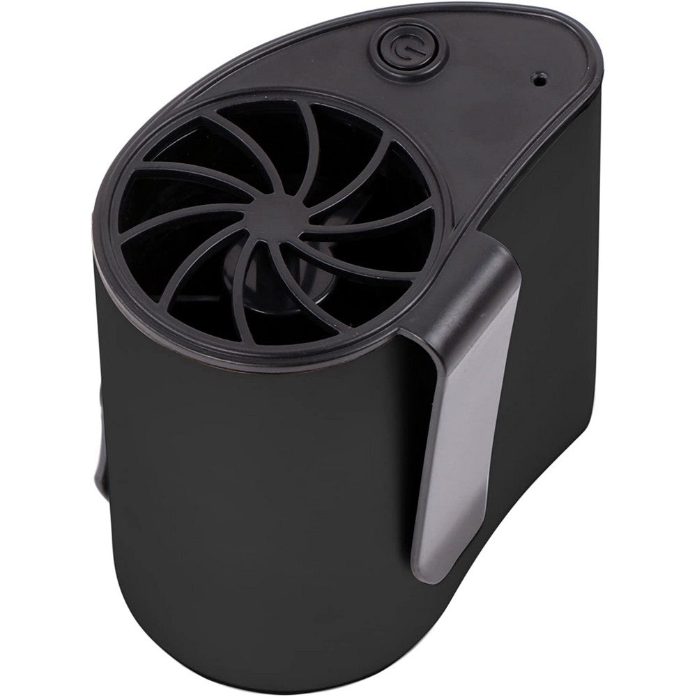 2 Pack Mini Portable USB Rechargeable Fan Waist Fan Can be Worn on the Waist Black