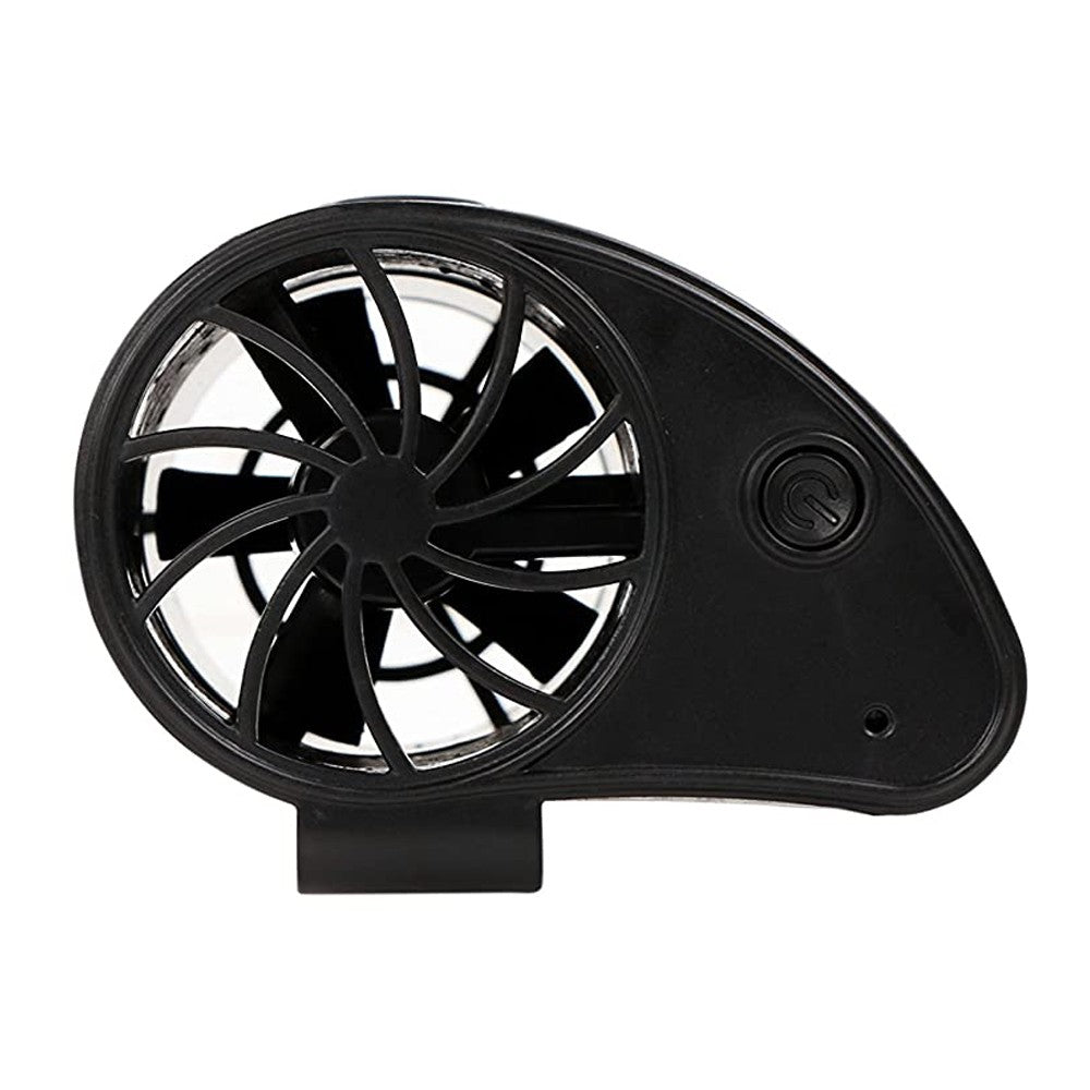 2 Pack Mini Portable USB Rechargeable Fan Waist Fan Can be Worn on the Waist Silver