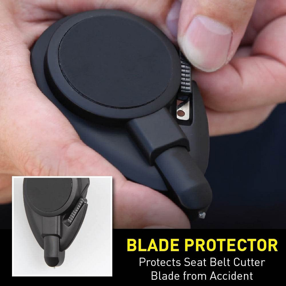 4 X 3 In 1 Car Phone Holder with Emergency Escape Tool Universal Air Vent Magnetic Cell Phone Mount Holder Seat Belt Cutter Window Breaker