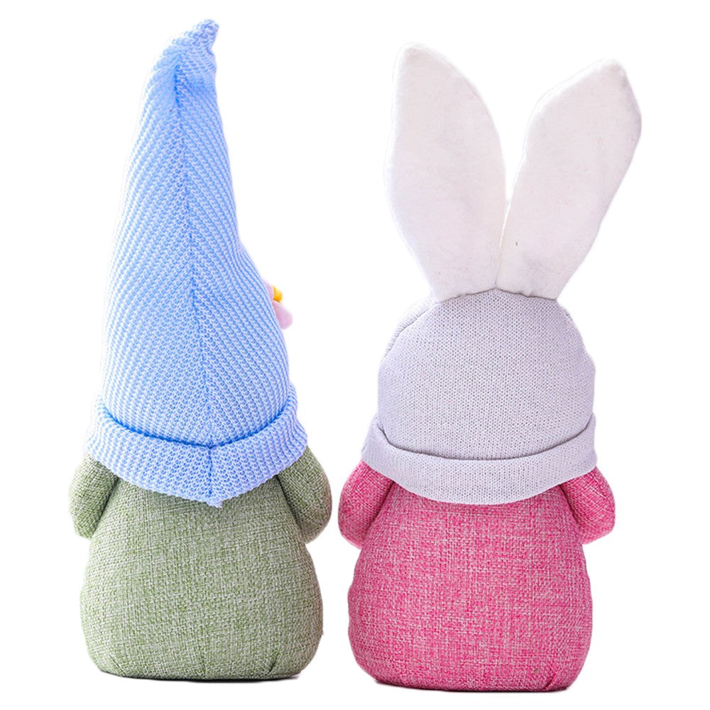 2 X Home Easter Decorations Ornaments Gnome Faceless Doll for Kids