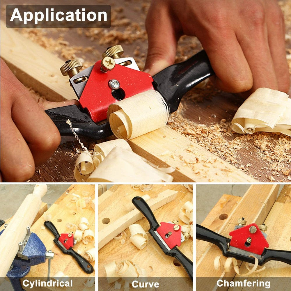 2 X 9 Inch Adjustable Spoke Shave Wood Working Hand Tool Planer