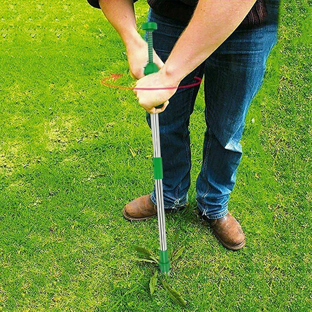 2 X Detachable Weed Puller Yard Garden Plant Root Remover Weeder Twister Twist Pull Lawn Root Killer Gardening Tool