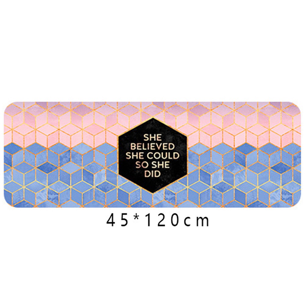 45X120CM Non-Slip Waterproof Kitchen Mat Home Floor Rug Door Carpet Oil-proof Mat Style 1