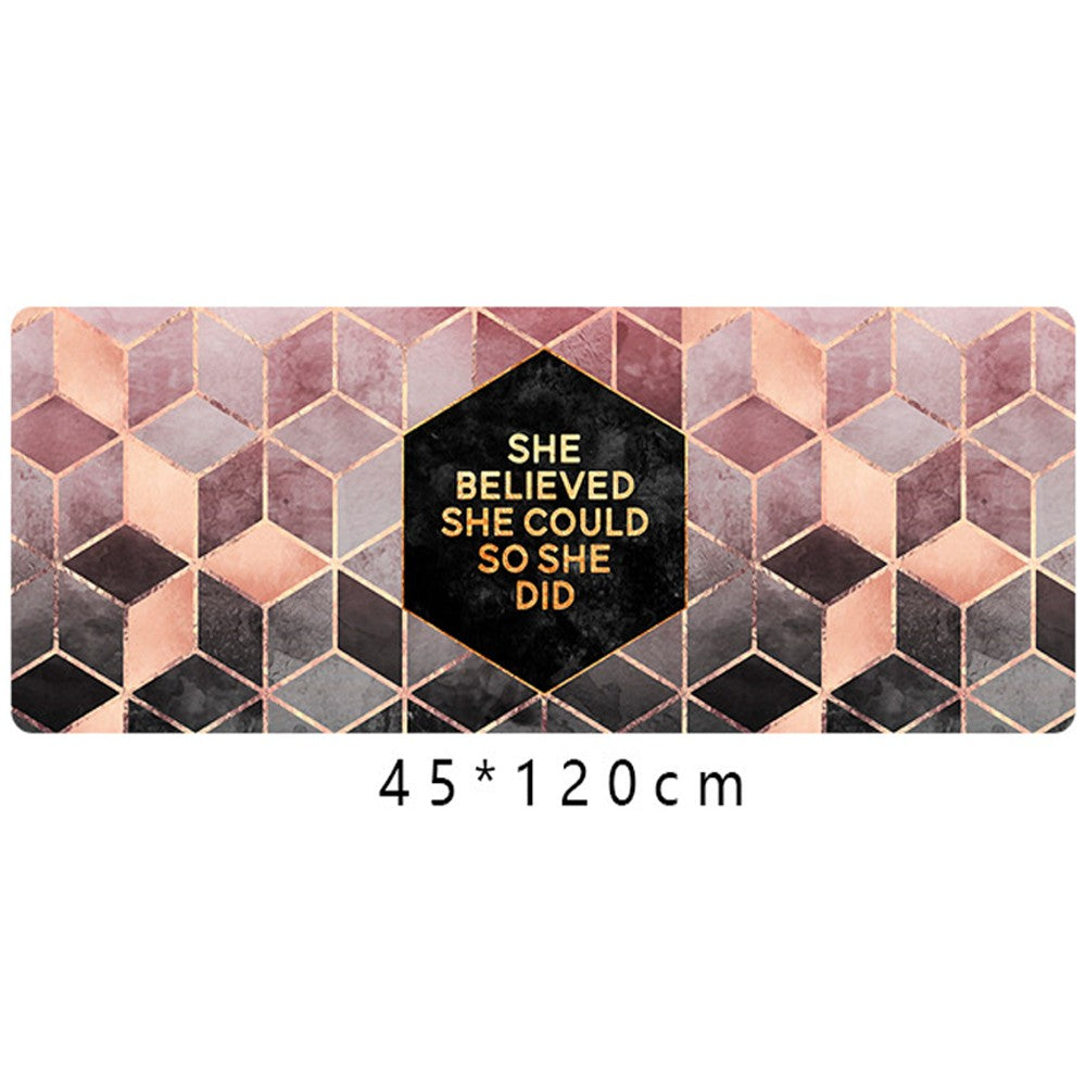 45X120CM Non-Slip Waterproof Kitchen Mat Home Floor Rug Door Carpet Oil-proof Mat Style 2