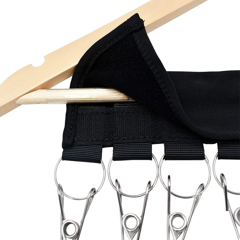 2 X Closet Hat Organizer Baseball Caps Holder Socks Underwear Clips Towel Hanger with 12 Pieces Clips