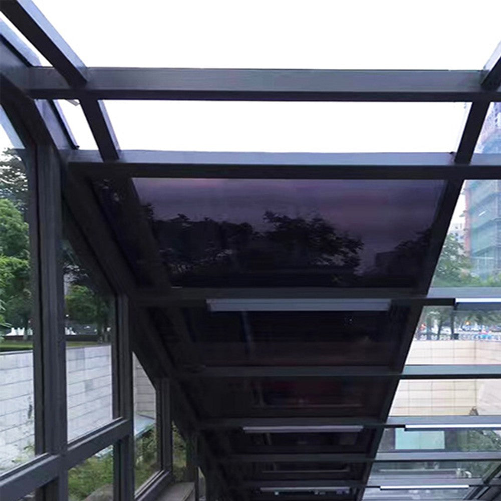 1 X 2M One Way Window Film Mirror Effect Tint Glass Cover Daytime Privacy Protecting Film Black