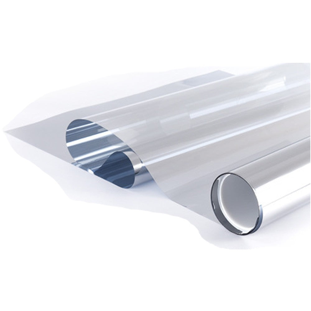 1 X 2M One Way Window Film Mirror Effect Tint Glass Cover Daytime Privacy Protecting Film Silver