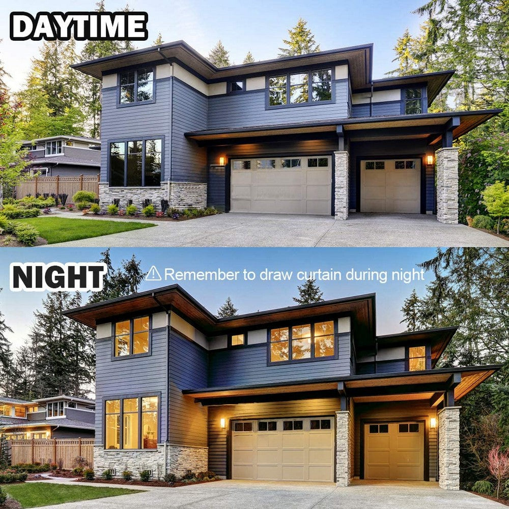 1 X 2M One Way Window Film Mirror Effect Tint Glass Cover Daytime Privacy Protecting Film Silver