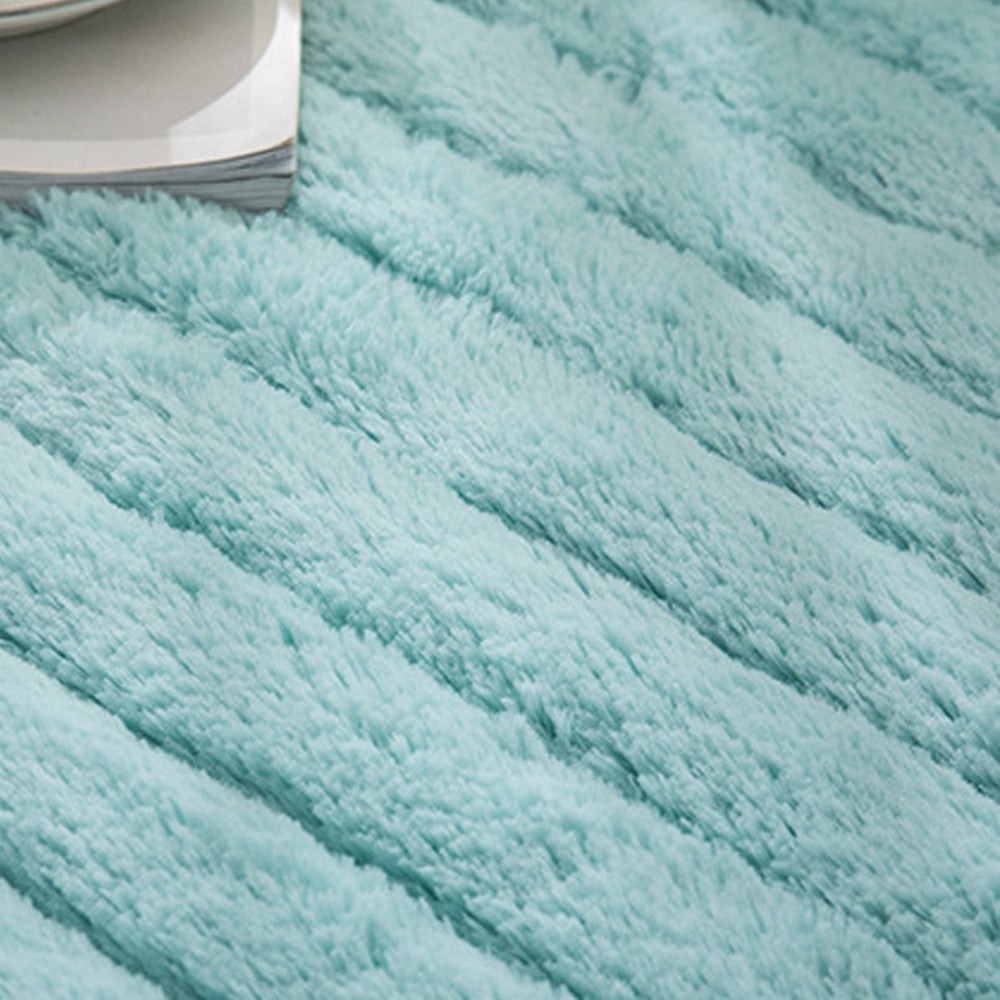 70x180CM Plush Bay Window Seat Cover Windowsill Balcony Area Seat Pad Window Bench Couch Covers Sofa Mat Blue WITHOUT PILLOWCASE