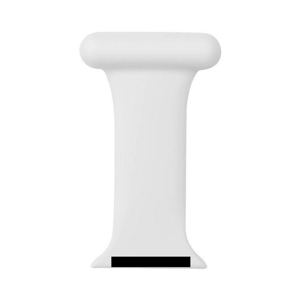 2 X Silicone Replacement Watch Band Pin On Brooch Watch Band for Apple Watch 38mm 40mm Black White