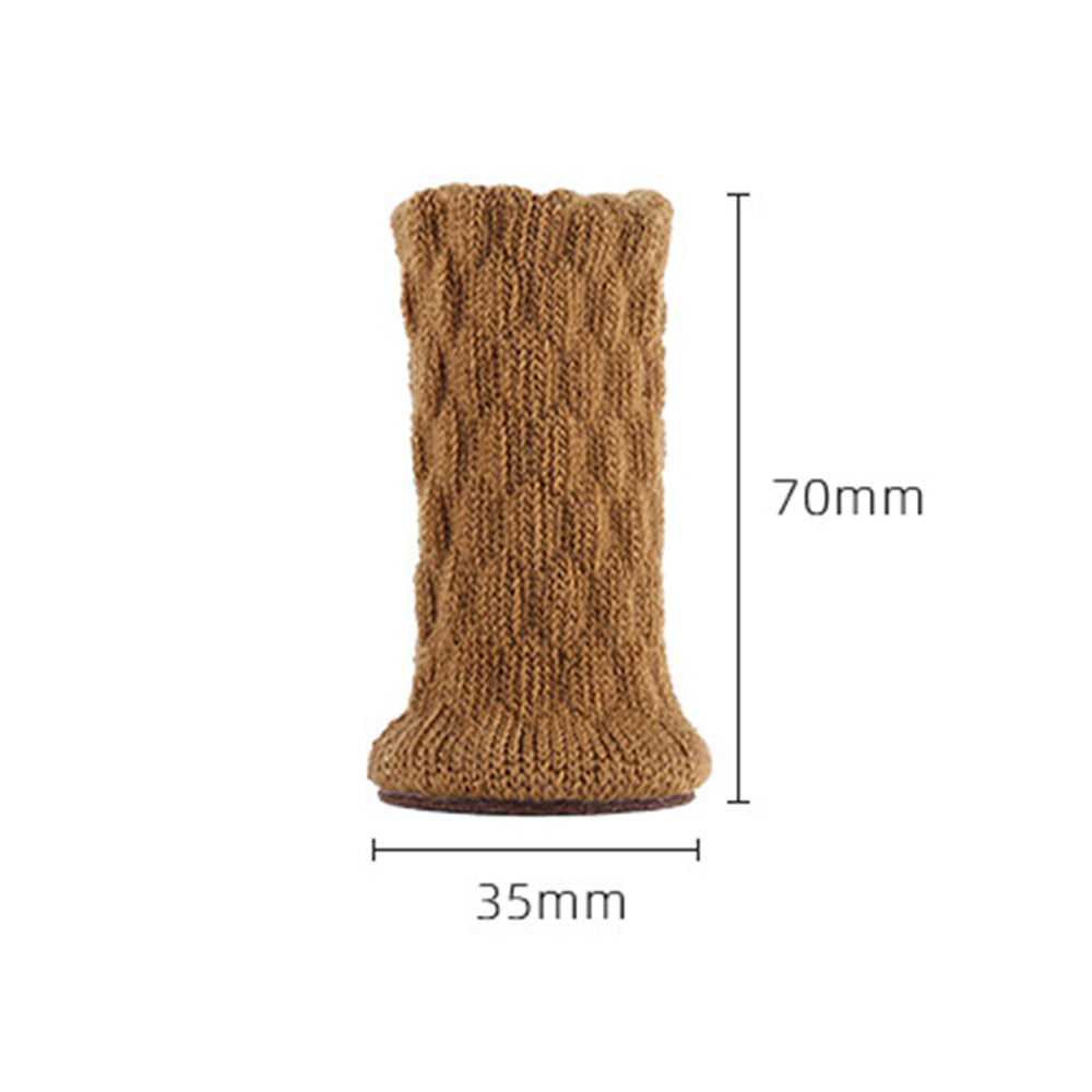 32PCS Chair Socks Chair Leg Protectors Table Leg Sleeves Floor Protectors Furniture Socks Chair Leg Covers Light Brown