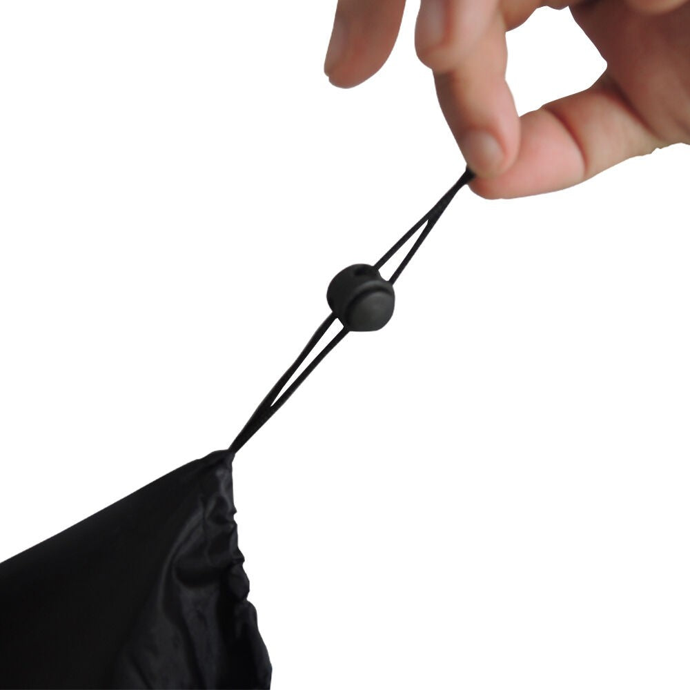 170x61x117cm Weather Resistant 210T Polyester Silver Coating Cover Outdoor Grill BBQ Cover Fire Pit Cover UV Protector BBQ Gas Grill Cover Barbecue Accessories Black