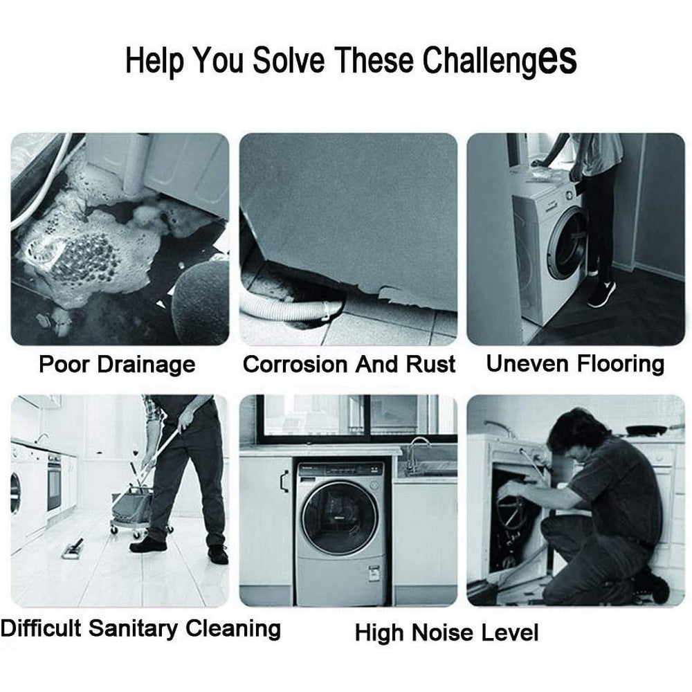 4pcs Anti Vibration Pad Non Slip Shock Proof Washing Machine Mats Height 6cm