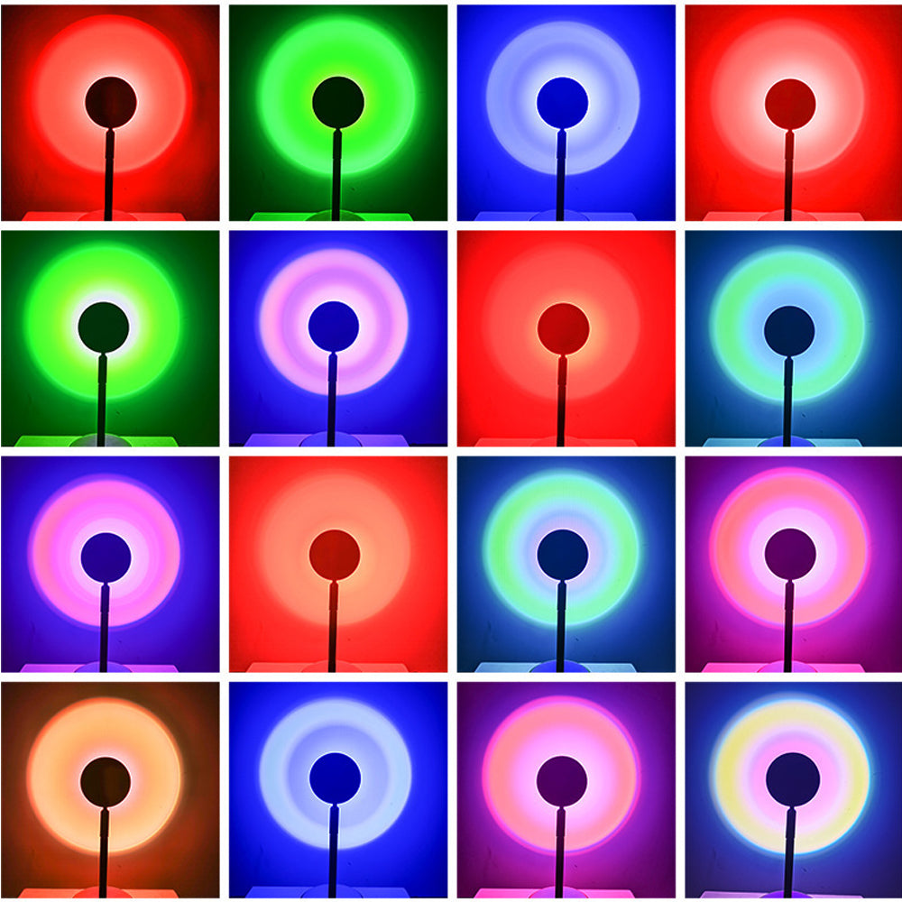 Light Projector Remote Control RGB 16 Colours Sunset Lamp Projector USB Lamp