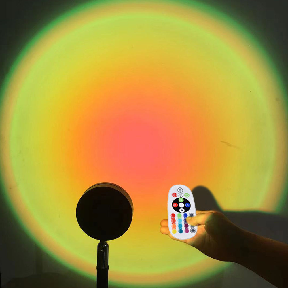 Light Projector Remote Control RGB 16 Colours Sunset Lamp Projector USB Lamp
