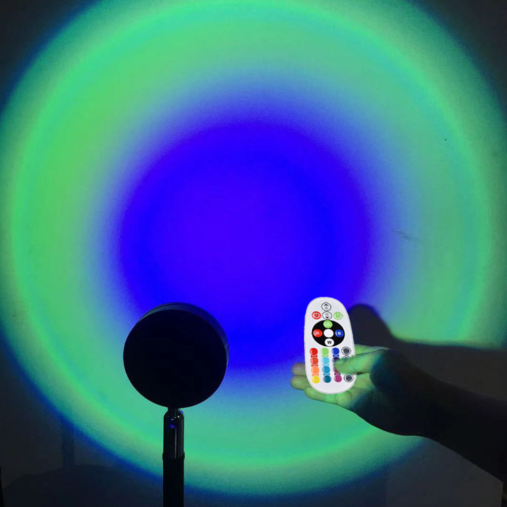 Light Projector Remote Control RGB 16 Colours Sunset Lamp Projector USB Lamp