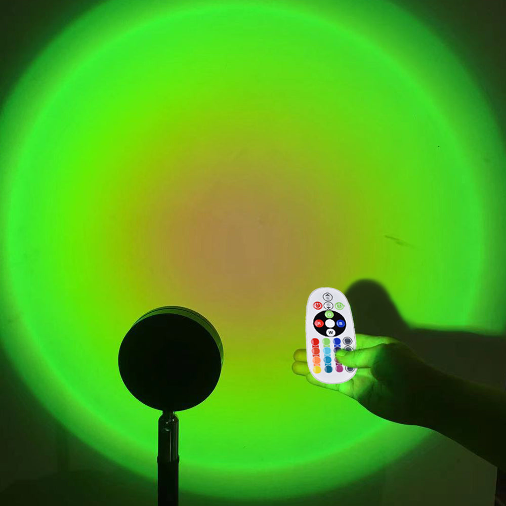 Light Projector Remote Control RGB 16 Colours Sunset Lamp Projector USB Lamp