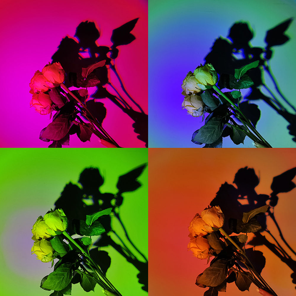 Light Projector Remote Control RGB 16 Colours Sunset Lamp Projector USB Lamp